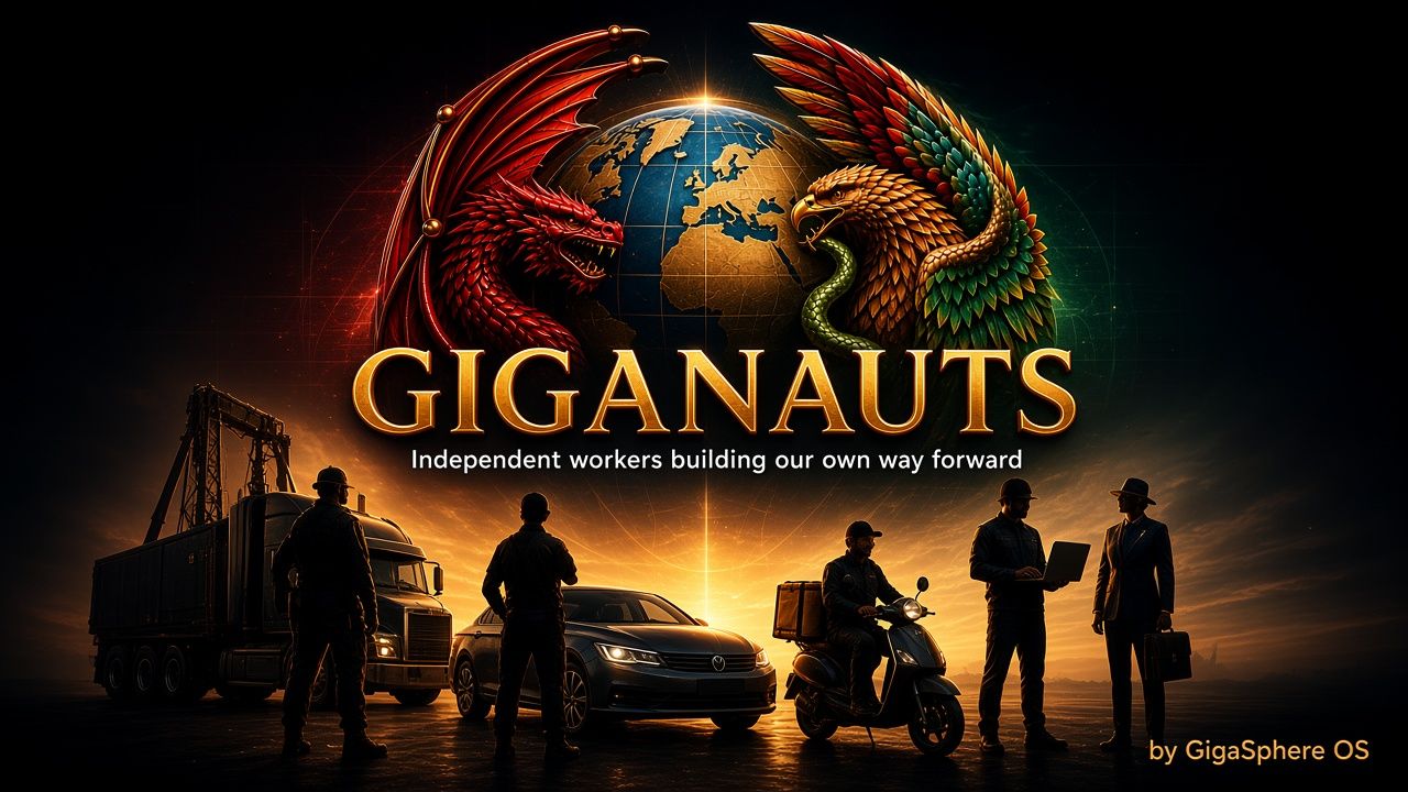 Giganauts: independent workers building our own way forward, by GigaSphere OS